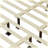 Modern Solid Wood Platform Bed With Rattan