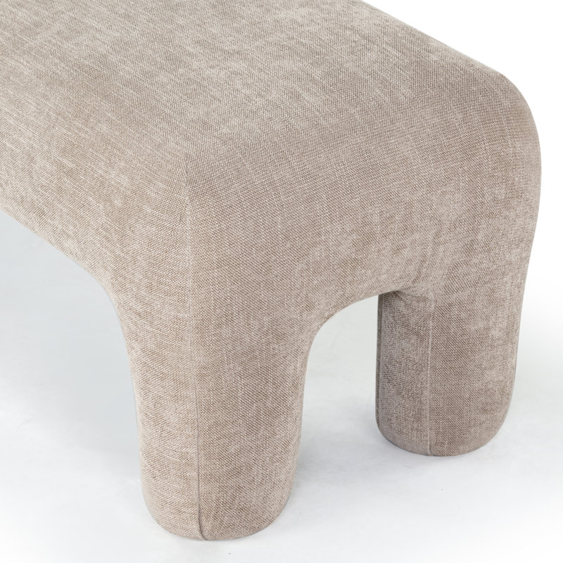 Tamlyn Performance Fabric Bench, Light Brown