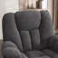 Fauteuil inclinable électrique de massage surdimensionné de 41 po avec coussin chauffant ultra doux et ensemble de 2-1553249134
