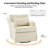 Jaxon 28.5"W Farmhouse Slipcovered Farmhouse Slipcovered Swivel Rocking Chair with Pillow Back-1764860899