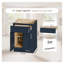 24-Inch Navy Blue Shaker Base Cabinet with Soft-Close Door and Drawer, Kitchen Storage Unit