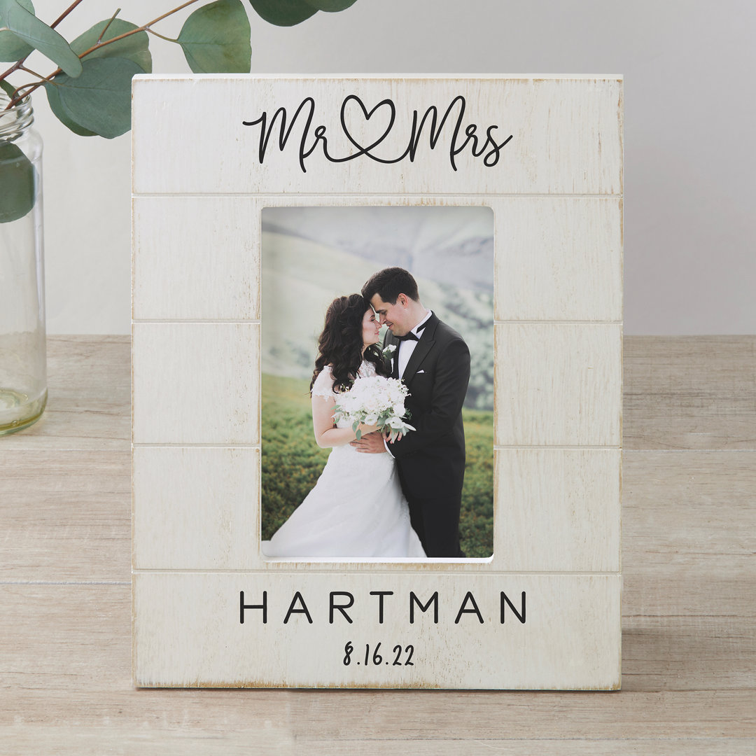 Infinite Love White Washed Wood Matte Picture Frame Personalization Mall Picture 