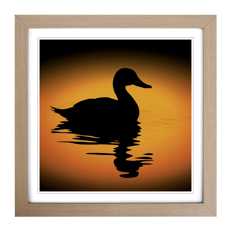 Single Picture Frame Print on Wood, Oak