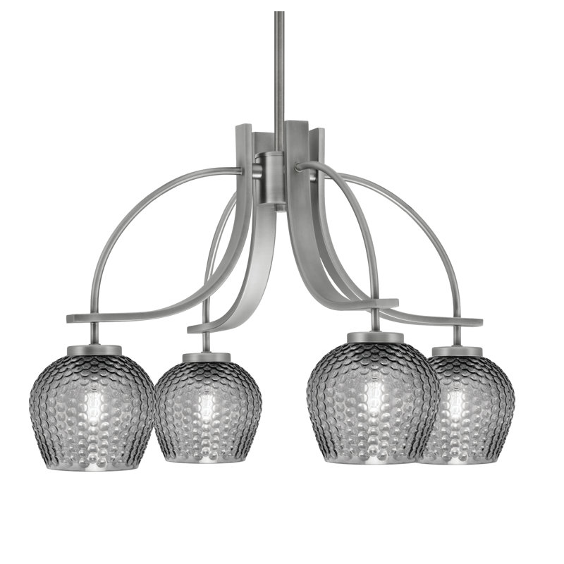 Lustre Cavella Light, H 16,25 po x l 25 po x P 25 po, Graphite, 4