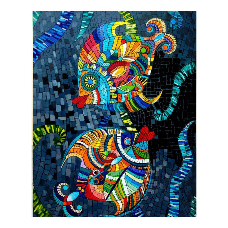 Belle paire de poissons | Acrylique sur toile | Par Gulpasha