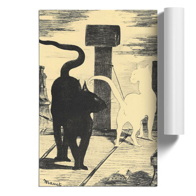 The Cats Rendezvous Vol.1 by Edouard Manet - No Frame Print