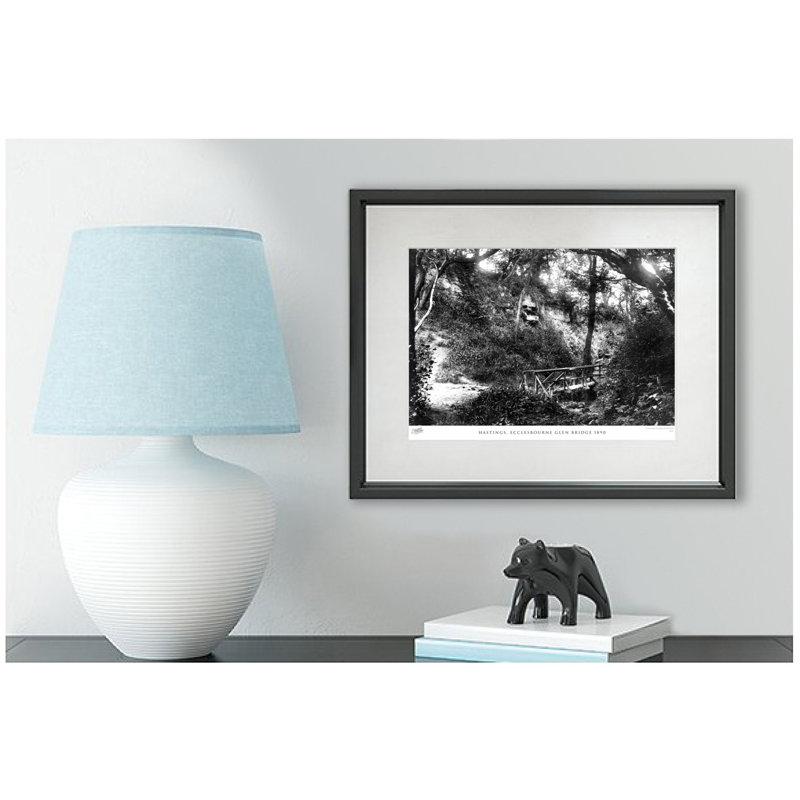 Hastings, Ecclesbourne Glen Bridge 1890 by Francis Frith - Single Picture Frame Print, 45cm H x 60cm W x 2.3cm D