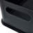 iDesign Recycled Plastic Garage Storage Bin with Lid and Handles –Matte Black