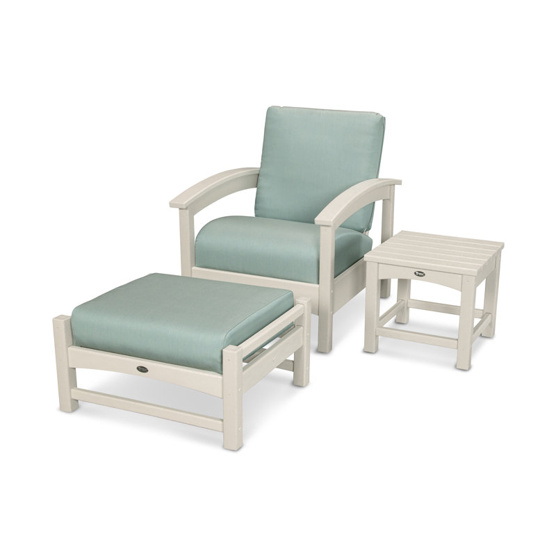Rockport 3-Piece Deep Seating Set, Spa, Sand Castle