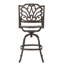 Tabouret pivotant en fonte d'aluminium