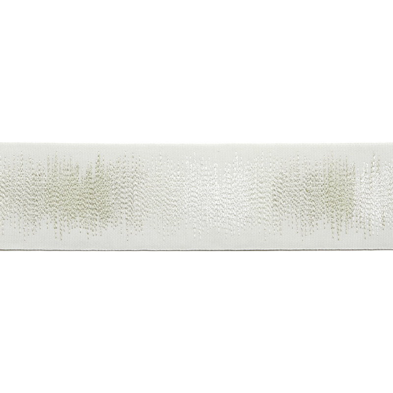 Tissu de bordure à résonances, Beige / Blanc