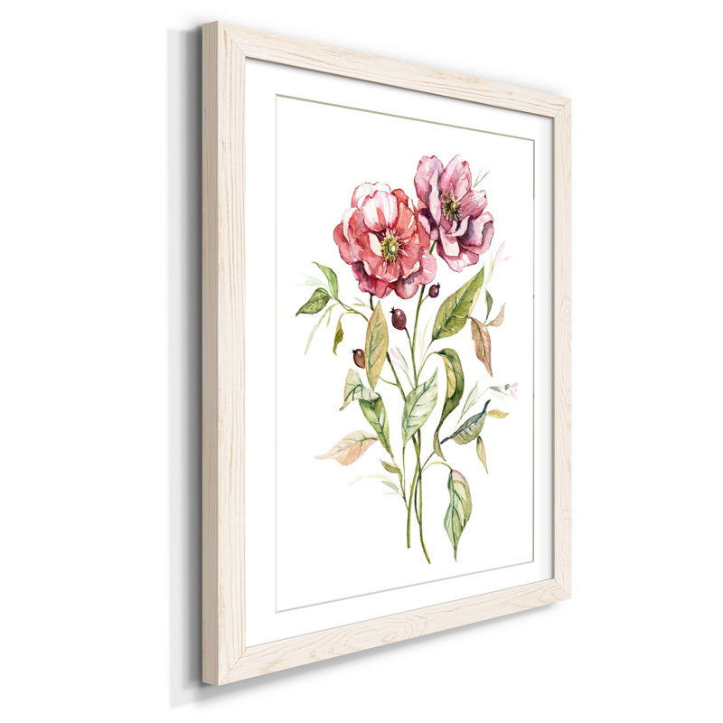 Fleurs sauvages - Cadre photo, reproduction d'art sur papier, H 44 po x l 31 po x P 1 po, Blanc