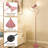2-light Metal Floor Lamp, 3000k Warm Light Standing Lamp With Foot Switch & Included Bulbs, Pink - For Living Room Bedroom-522068741