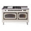 ILVE Nostalgie II Noblesse 60 in Dual Fuel Range 7 Burner, Griddle, Frenchtop-1606748008-1606748021