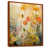 Toile avec cadre flottant brun