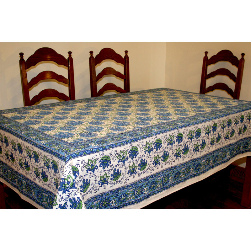 Lotus Flower Tablecloth, 90" W x 60" L
