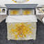 Glam Yellow Explosion Blocks I - Ensemble de housse de couette abstrait - Polyester en microfibre-38758818