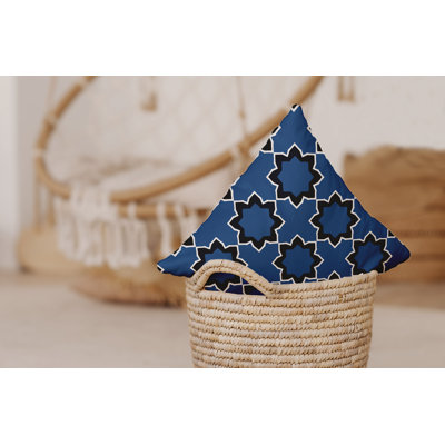 Housse et insert de coussin d'extérieur carré bohémien