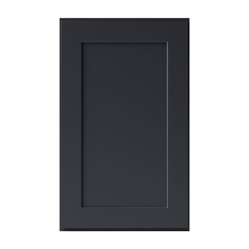 Armoire de cuisine en bois massif prête à assembler, 30", 18", Noir Shaker