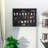 Multi-Tier Home Shelf Hanging Storage w/Clear Doors and Adjusted Shelves, Black