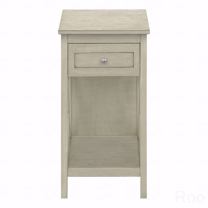 Table d'appoint, table de bout, table d'appoint, table de chevet à 2 niveaux, lampe, tiroir de rangement, transitionnel