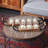 Wood Tealight 8 Glass Sleeve Decorative Brown Candelabra Set