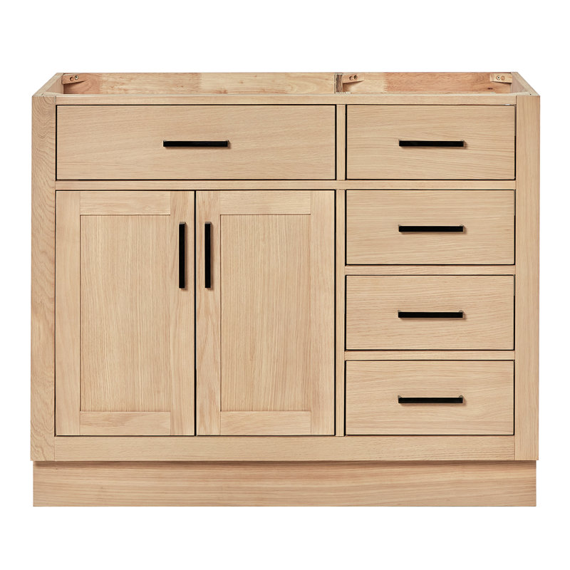 42" Single Bathroom Vanity Base only, Natural Oak