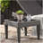 Outdoor Antibes Wicker Side Table,Accent Table,Grey