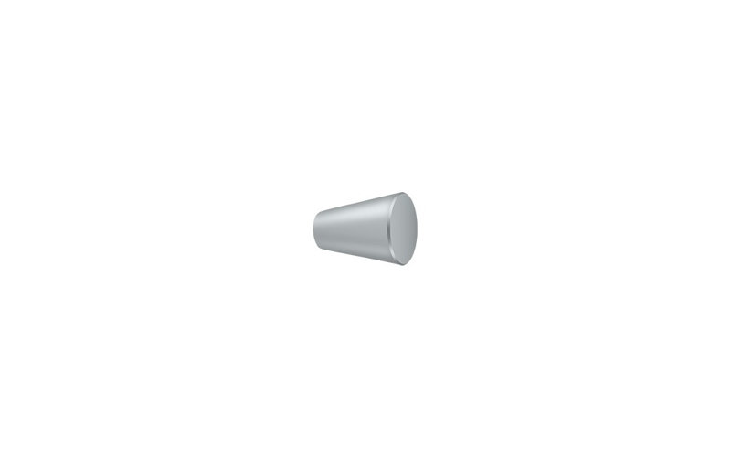 Conical Knob, Brushed Chrome, 1"