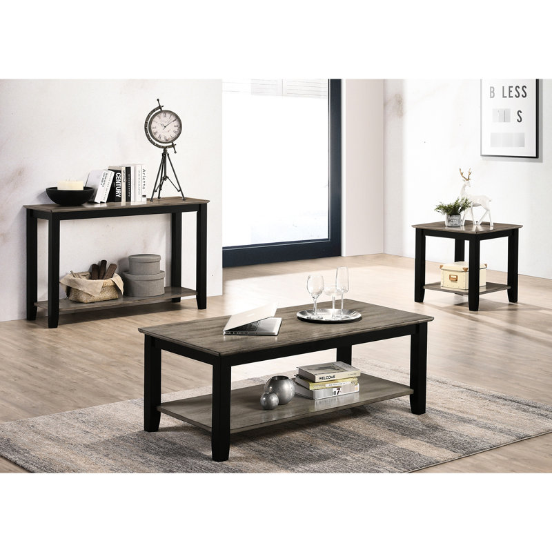 Rectangular Dark Brown Coffee Table With Storage Shelf For Home Decoration Ideas