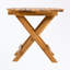 wooden patio table with sturdy legs