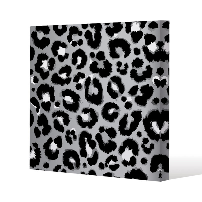 Leopard Print Slim Style Canvas Print, 30 cm H x 30 cm W