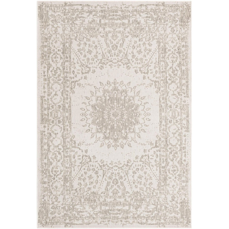 Tapis gris transitionnel Hintz, Rectangle 6 pi 1 po x 9 pi
