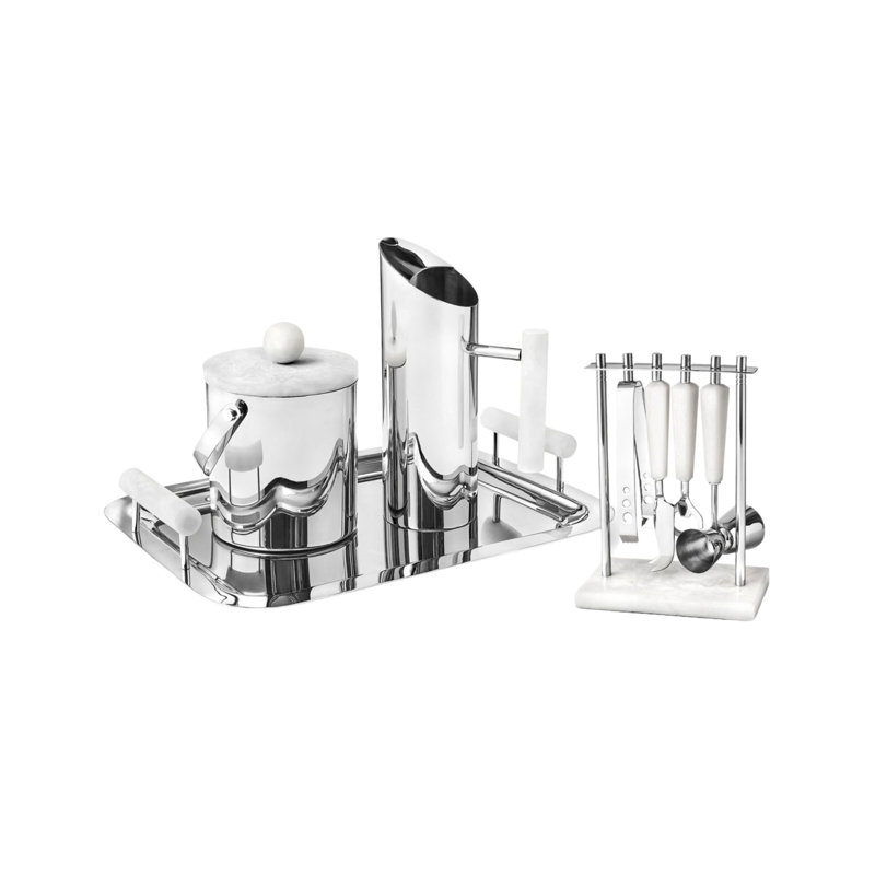 Ensemble d'outils de bar 5 pièces Azure, Blanc
