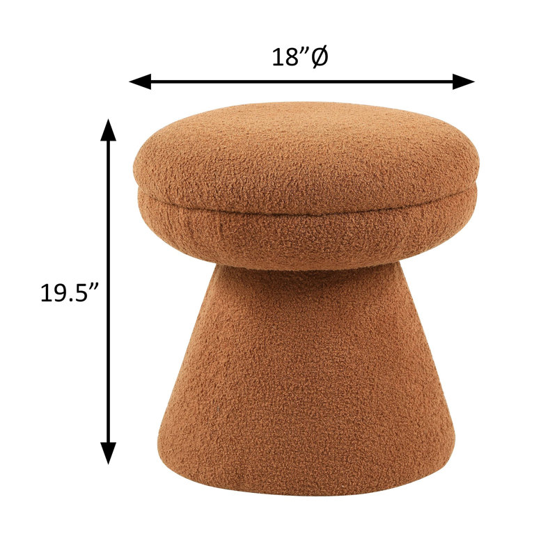 Tabouret l 18 po, brun, Brun