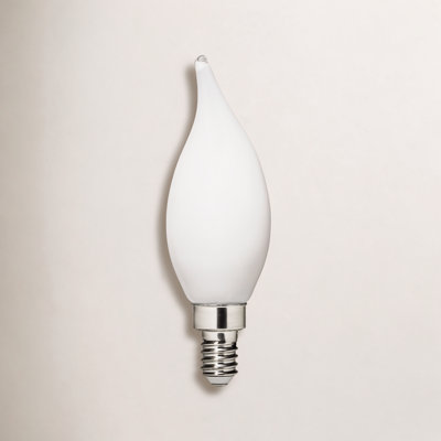 Branded Lamps 4W Flame Tip Frosted LED Bulb