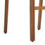Chaises de salle à manger d'extérieur sans accoudoirs modernes en bois d'acacia avec dossier en osier PE-125186793-125186794