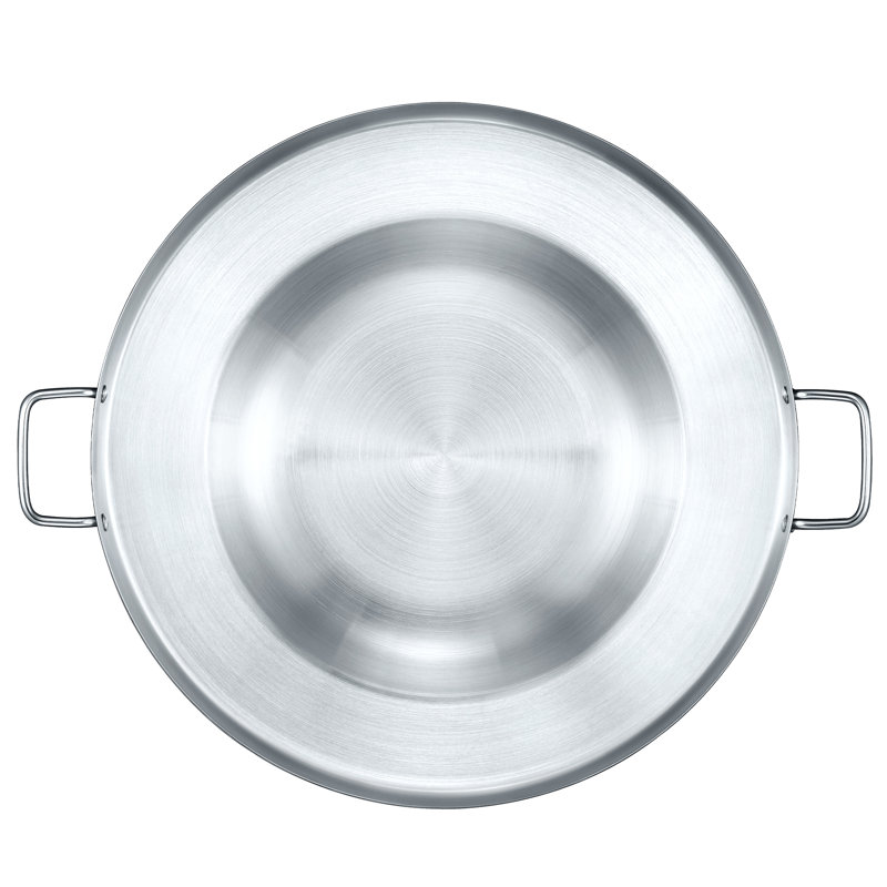 Batterie de cuisine de 21,25 po en acier inoxydable avec plaque chauffante ronde Concord