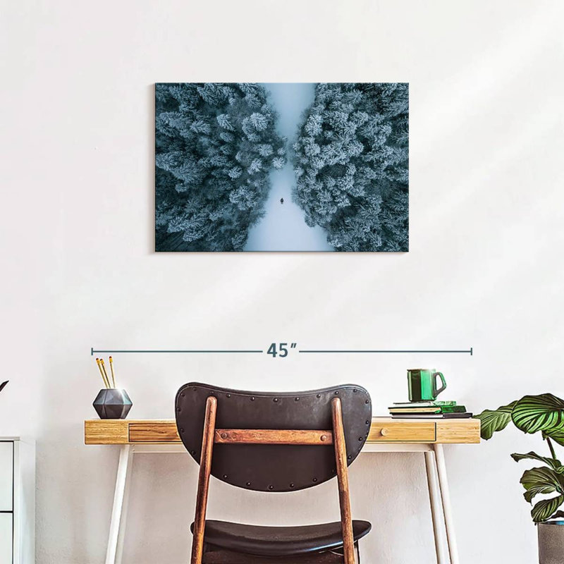 Pins recouverts de neige Alvord, H 20 po x l 30 po