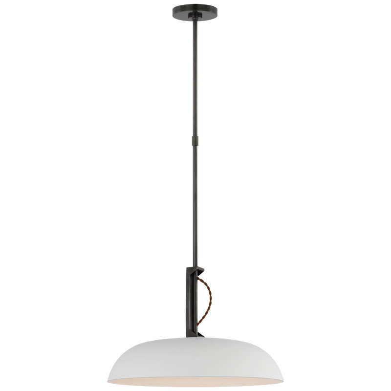 Cyrus 1 - Light LED Pendant, Bronze/White
