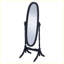 Miroir pleine grandeur noir Cheval | Miroir inclinable moderne et ajustable pour salon, chambre à coucher