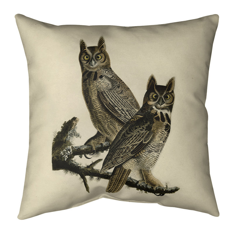 Housse de coussin et insert John John Audubon, 20 po x 20 po, Bourre en polyester