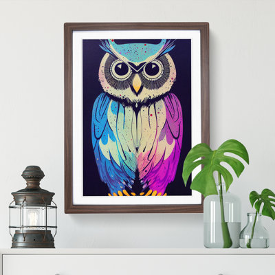 Owl in No.3 - Framed Print