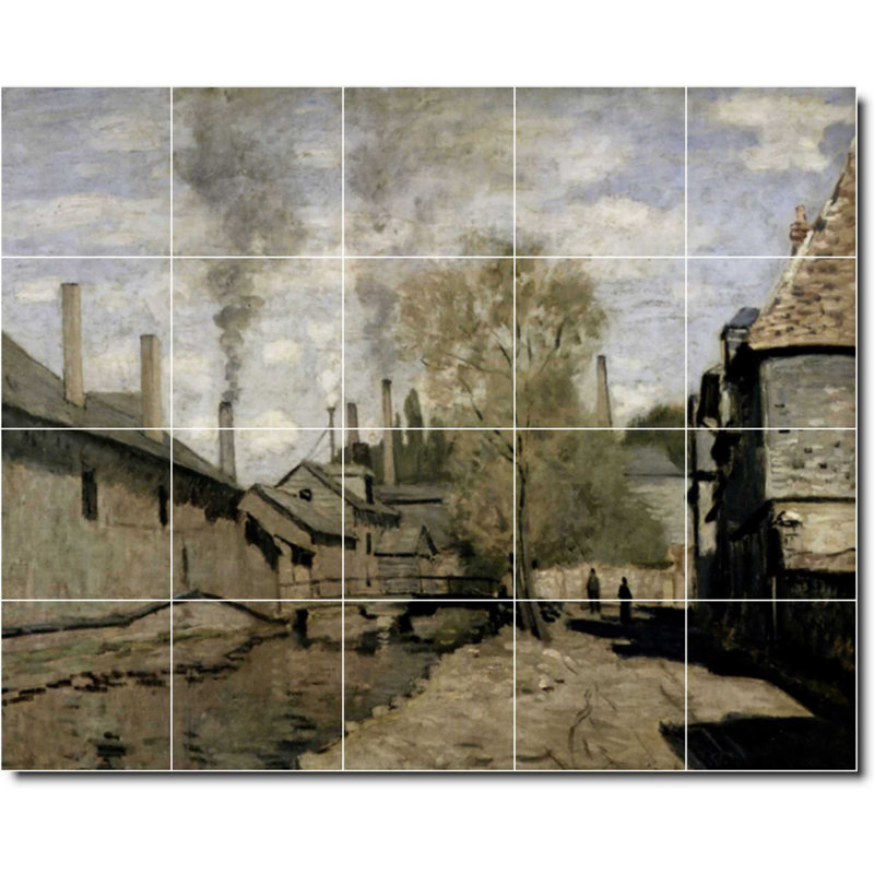 Carreau de céramique 21,25 po x 17 po 4,25 po x 4,25 po, Village 06247
