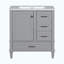 Ensemble de meuble-lavabo simple 30 po avec plateau en céramique Maureena-222735788-222735789