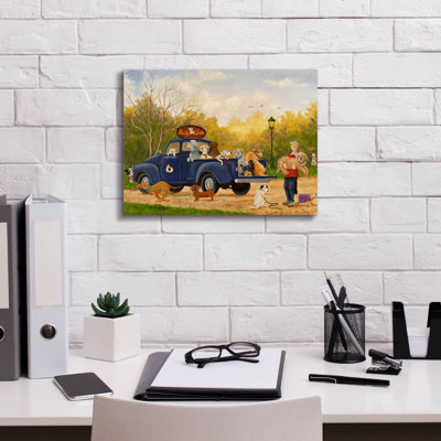 Epic Graffiti 'Daily Walk'  by Maria Laura Bratoz Canvas Wall Art, 16" x 12"