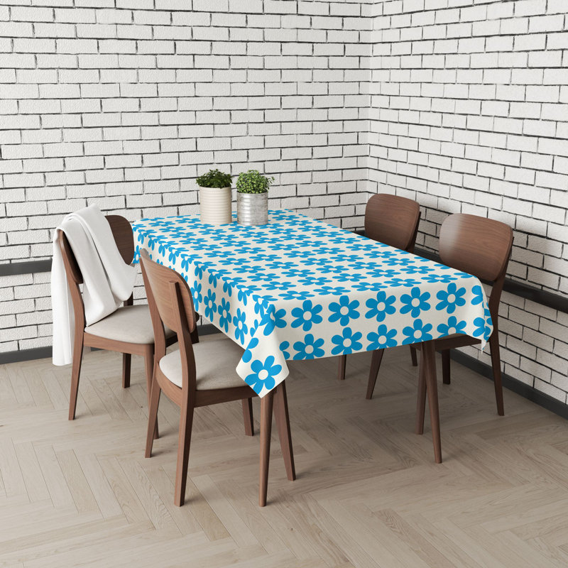 Elegant Tablecloth (55 x 86 inches), 65% Cotton / 35% Polyester, Easy Clean, Machine Washable, Tumble Dryer Safe, Ironable | Perfect for Dining Room or Special Occasions, Durable & Stylish Home Essential