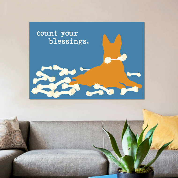 «Blessings», impression sur toile, H 12 po x l 18 po x P 1,5 po, Toile tendue, Pas de tapis