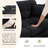 Geneveve 84" Chenille Upholstered Pillow-Top Arm Loveseat Sofa with Memory Foam Cushions and Pocketed Coil Springs-1814210528