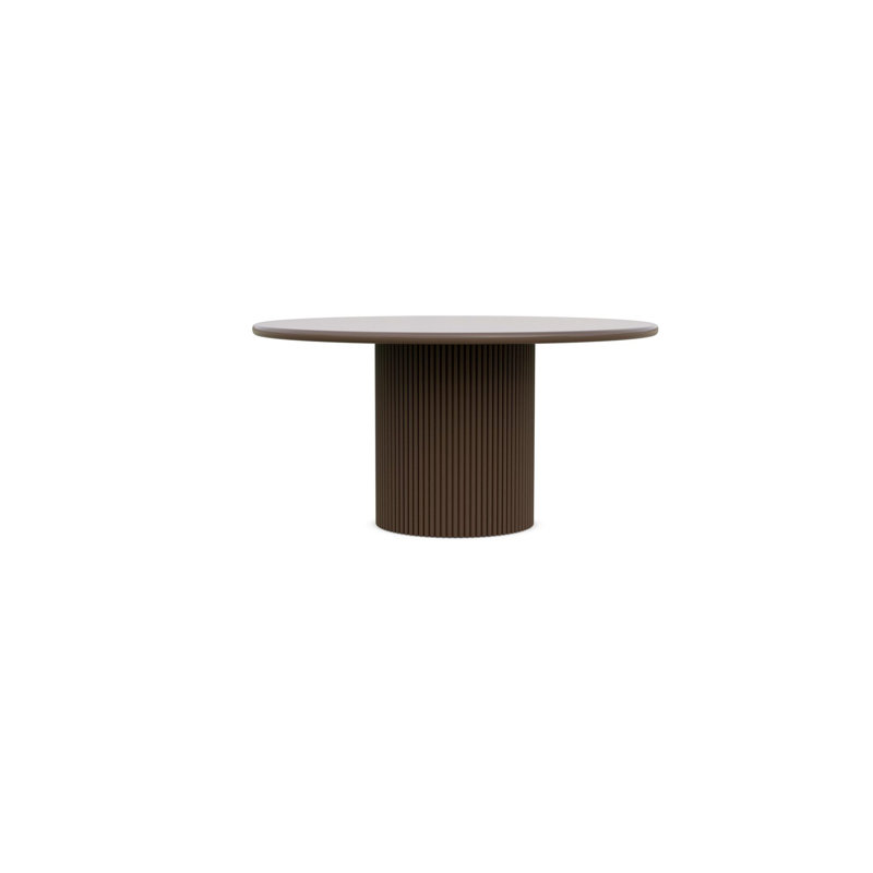 Palma 60" Dining Table White, Brown, Brown